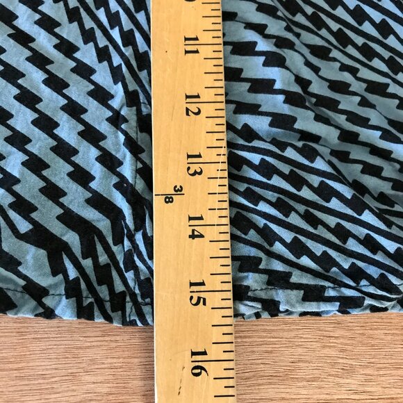 Kamohoalii Halter Top Women L Black Geometric Sleeveless Stretch Hawaiian 16526 - Picture 5 of 10